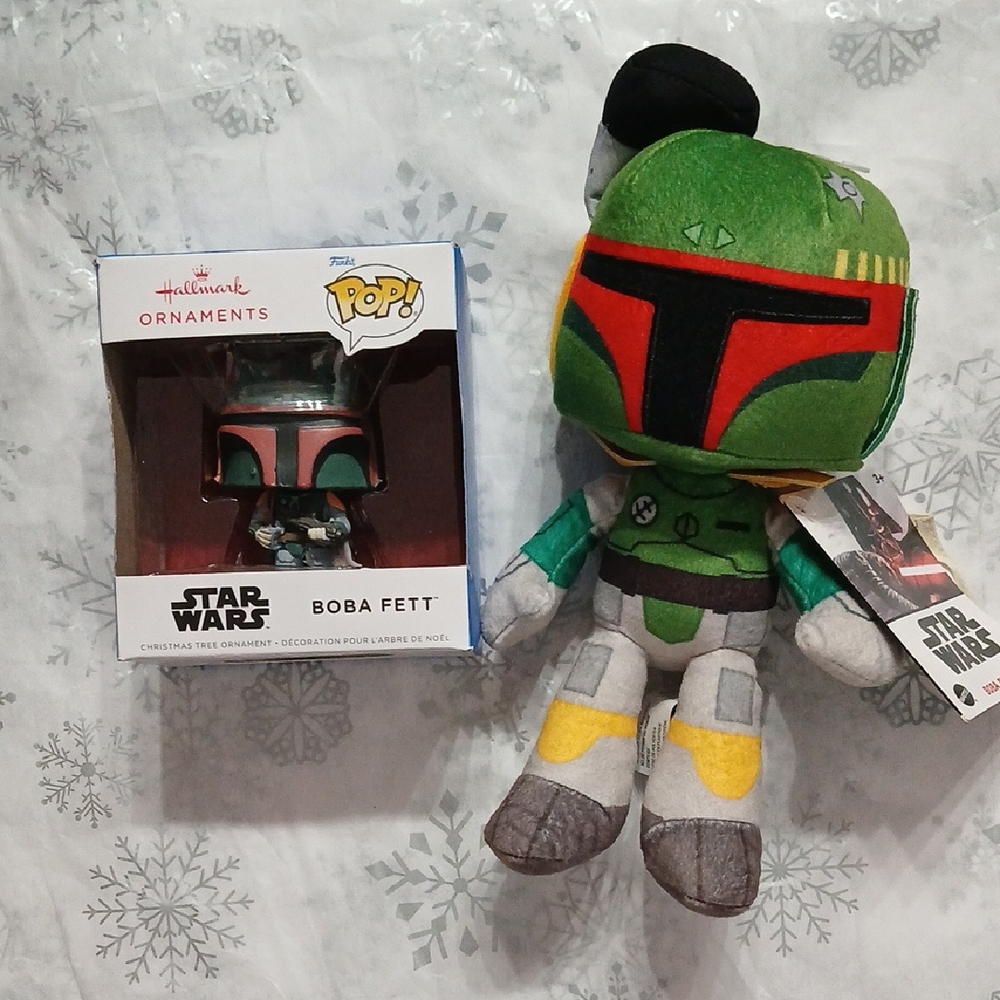 Star Wars Boba Fett Plush and Ornament Set